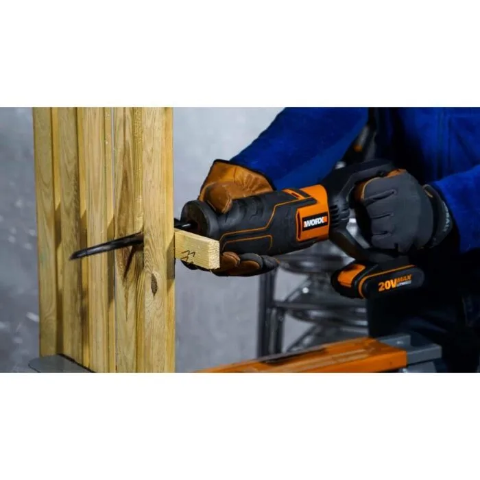 WORX WX500.9 20Volt Profesyonel Tilki Kuyruğu Testere (Akü Dahil Değildir) - Görsel 8