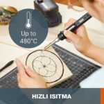 WORX WX744.9 MAKERX 20Volt Profesyonel Dijital Lehim Tabancası + 12 Aksesuar (Akü Dahil Değildir) - Görsel 3