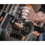 WORX WX800 20Volt 2.0 Ah. Li-ion Çift Akülü 115mm Profesyonel Şarjlı Avuç Taşlama - Görsel 6