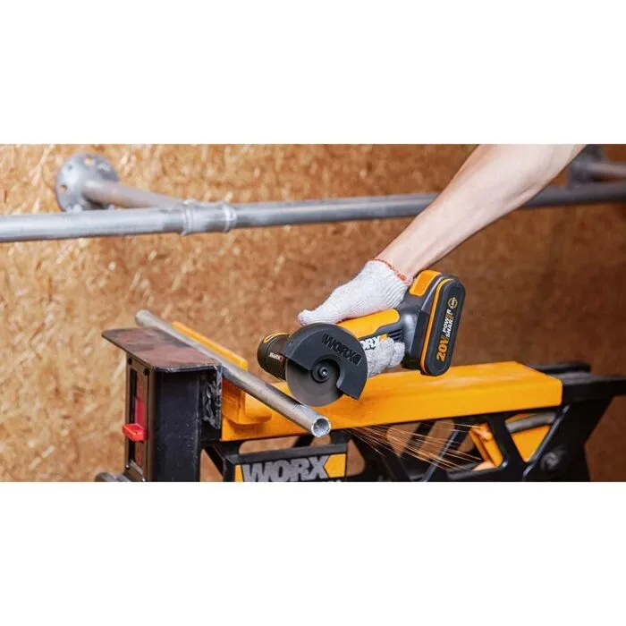 WORX WX801 20Volt 2.0Ah. Li-ion Profesyonel Şarjlı Mini Multi Taşlama - Görsel 5