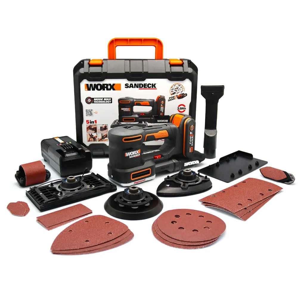 worx-wx820-20volt-2-0ah-li-ion-profesyonel-devir-ayarli-cok-amacli-sarjli-zimpara-14238 WORX WX820 20Volt 2.0Ah. Li-ion Profesyonel Devir Ayarlı Çok Amaçlı Şarjlı Zımpara - Görsel 1
