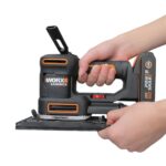 WORX WX820 20Volt 2.0Ah. Li-ion Profesyonel Devir Ayarlı Çok Amaçlı Şarjlı Zımpara - Görsel 2