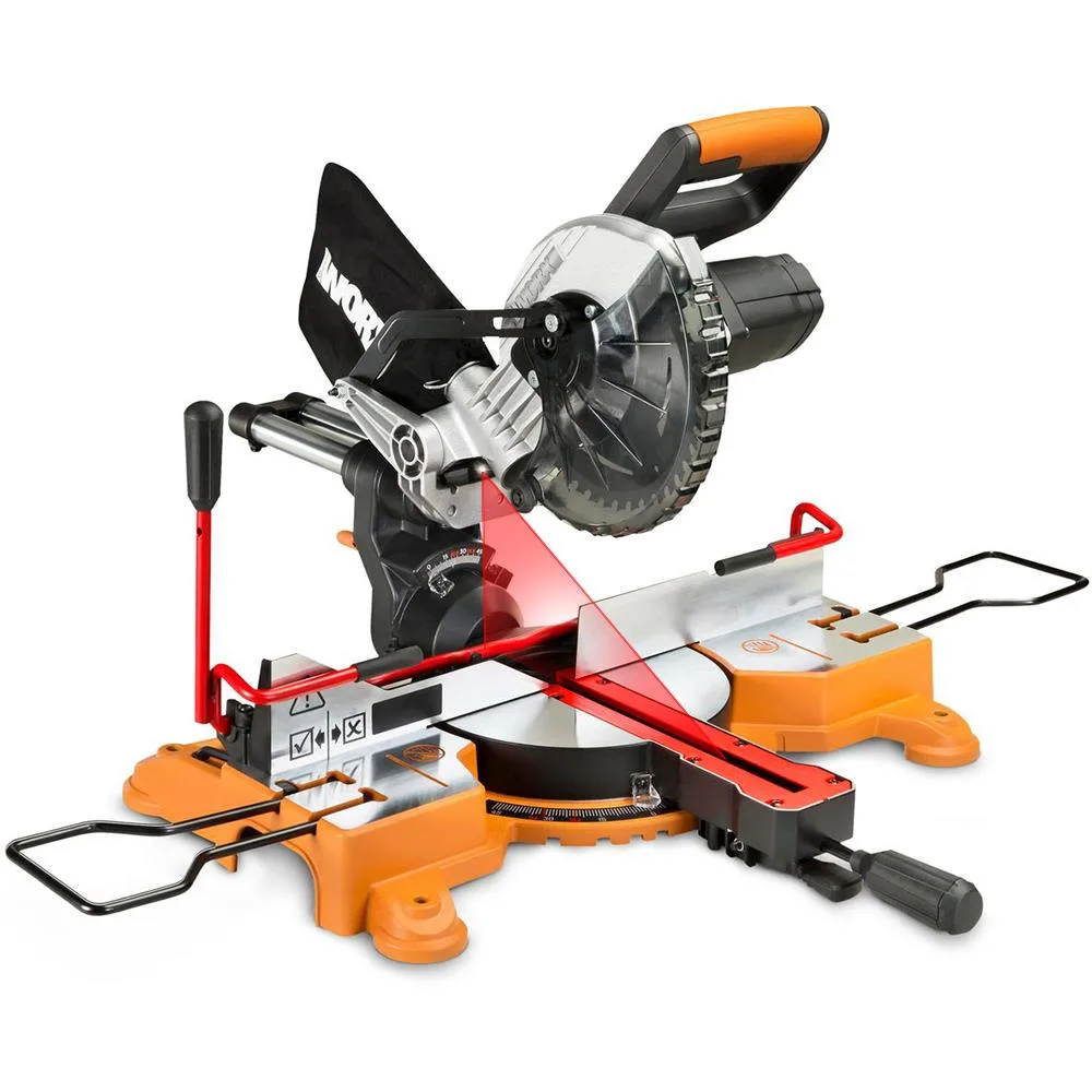 WORX WX845.9 20Volt 216MM Profesyonel Kızaklı Gönye Kesme (Akü Dahil Değildir) - Görsel 1