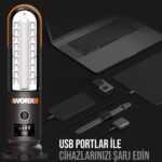 WORX WX852.1 12V 500Amp Lityum-Polymer Akü Takviye + Powerbank + Led Lamba - Görsel 6