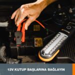 WORX WX852.1 12V 500Amp Lityum-Polymer Akü Takviye + Powerbank + Led Lamba - Görsel 10