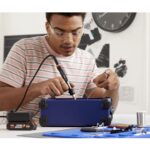 WORX WX988 MAKERX 20Volt 2.0Ah. Kömürsüz Profesyonel Kalem Tipi Devir Ayarlı Gravür Seti + Kalem Tipi Dijital Lehim ve Ahşap Yakma Seti + 46 Parça Aksesuar - Görsel 6