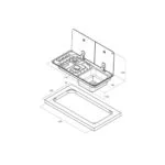 CAN  Kombinasyonlu Çift Gözlü Sol Ocak & Sağ Eviye Ayrık Cam - Görsel 2