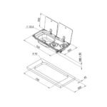 CAN Kombinasyonlu Çift Gözlü Ayrık Cam Kapaklı Eviye Ocak - Görsel 2