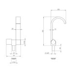 CAN Katlanır Krom Düz Kuğu Musluk - Görsel 2