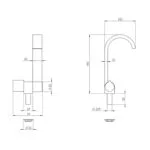 CAN Katlanır Krom Düz Kuğu Musluk - Görsel 2