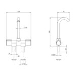 CAN Katlanır Krom Kuğu Musluk - Görsel 2