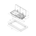 CAN Kombinasyonlu Çift Gözlü Sağ Ocak & Sol Eviye Ayrık Cam - Görsel 2