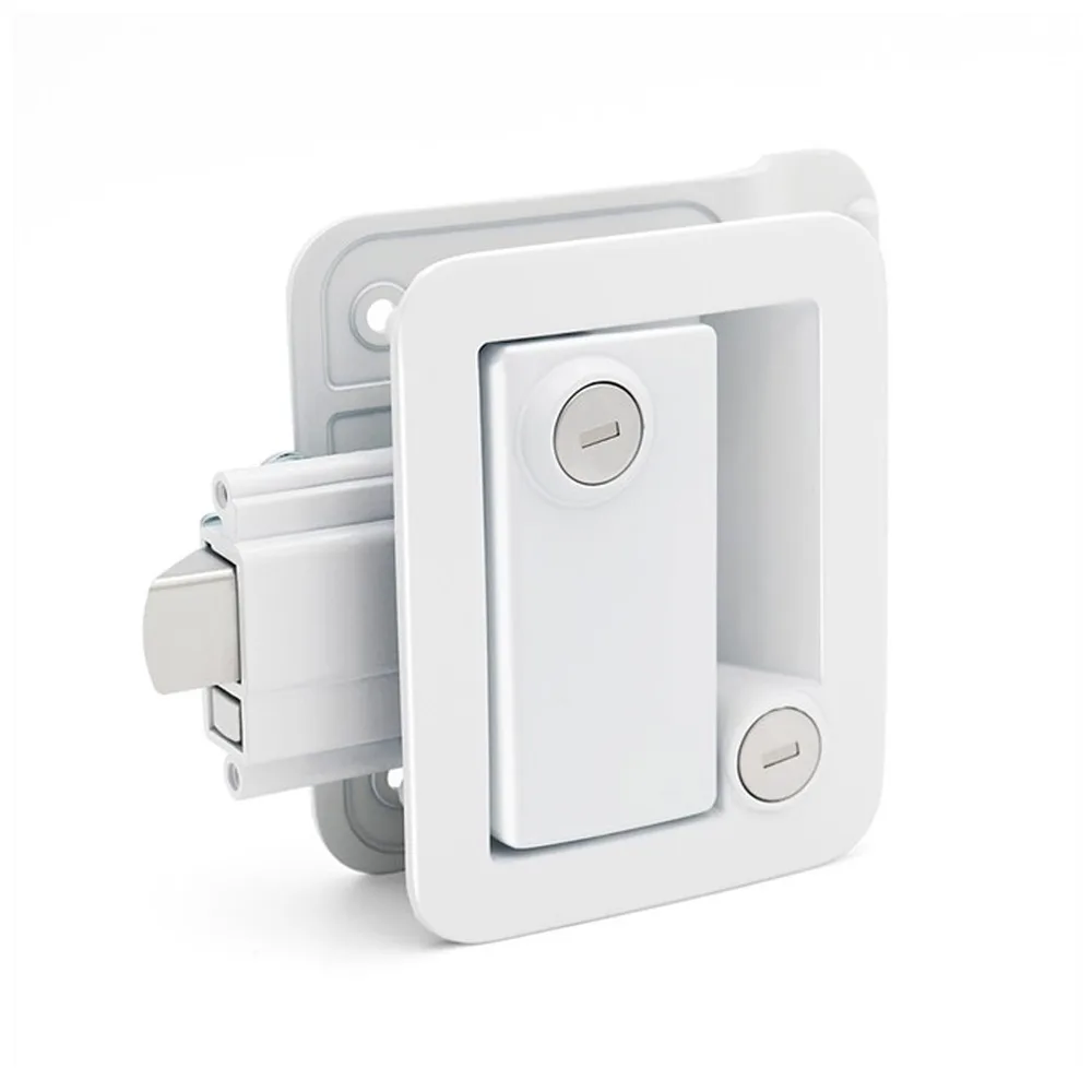 Kilitli Dış Kapı Kolu (Beyaz) - Görsel 1