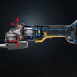 CAT DX31 18Volt/4.0Ah Li-ion Tek Akülü 115mm Kömürsüz Profesyonel Avuç Taşlama - Görsel 10