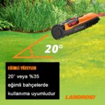 WORX WR130E 20Volt 2.0Ah. 18CM LANDROID Tam Otonom Kömürsüz Çim Biçme Robotu - Görsel 6