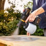 WORX WX020 20Volt 4.0Ah. Li-ion Tek Akülü Kömürsüz Devir Ayarlı Boya Tabancası + 4 Parça Yedek Nozul/Meme - Görsel 4