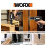 WORX WX121 12Volt/2.0Ah Li-ion Çift Akülü Kömürsüz Profesyonel Şarjlı Darbeli Matkap + 5 Parça Aksesuar - Görsel 4