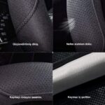 Michelin MC1003N Premium Suni Deri Direksiyon Kılıfı SİYAH - Görsel 5