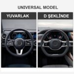 Michelin MC1003NR Premium Suni Deri Direksiyon Kılıfı KIRMIZI - Görsel 7