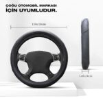 Michelin MC1003NR Premium Suni Deri Direksiyon Kılıfı KIRMIZI - Görsel 10