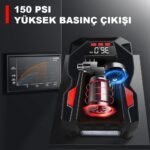 KOBB KB220 12Volt/220Volt 150 PSI Dijital Basınç Göstergeli Lastik Şişirme Pompası - Görsel 6