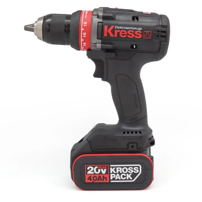 Kress KUA72.1 20Volt/4.0Ah Li-ion Çift Akülü Kömürsüz Profesyonel Şarjlı Matkap - Görsel 2