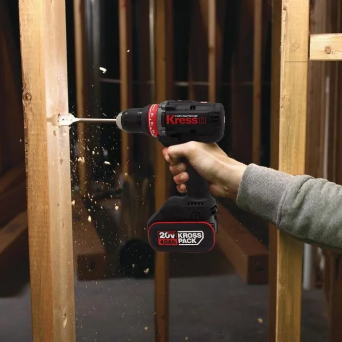 Kress KUA72.1 20Volt/4.0Ah Li-ion Çift Akülü Kömürsüz Profesyonel Şarjlı Matkap - Görsel 7