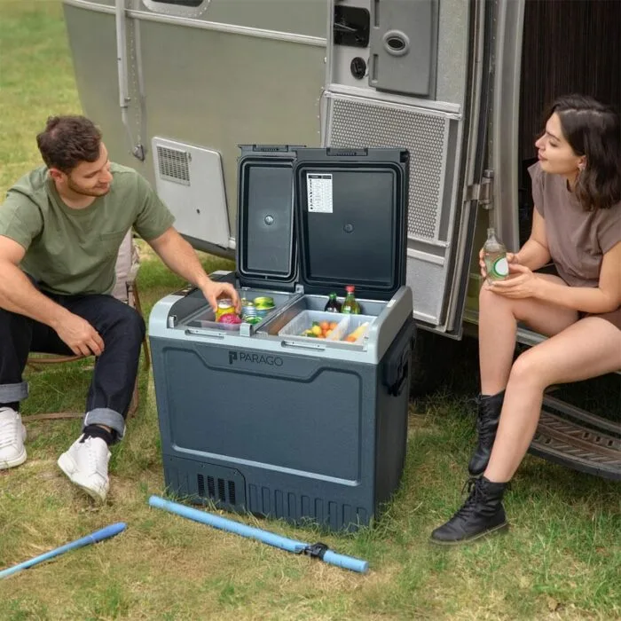 PARAGO PE65B 12/24Volt 65 Litre Çift Bölmeli Outdoor Kompresörlü Oto Buzdolabı/Dondurucu - Görsel 3