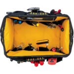 CAT DA980192 16'' Ağır Hizmet Geniş Ağızlı Bez Alet Takım Çantası - Görsel 7