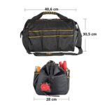 CAT DA980192 16'' Ağır Hizmet Geniş Ağızlı Bez Alet Takım Çantası - Görsel 10