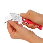 WORKPRO WP211003 Paslanmaz Çelik/Alüminyum Gövde Katlanır Rötuş Maket Bıçağı - Görsel 5