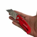 WORKPRO WP211003 Paslanmaz Çelik/Alüminyum Gövde Katlanır Rötuş Maket Bıçağı - Görsel 6