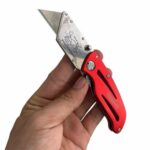 WORKPRO WP211003 Paslanmaz Çelik/Alüminyum Gövde Katlanır Rötuş Maket Bıçağı - Görsel 8