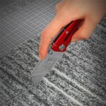 WORKPRO WP211003 Paslanmaz Çelik/Alüminyum Gövde Katlanır Rötuş Maket Bıçağı - Görsel 9