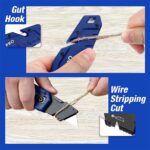 WORKPRO WP211008 Profesyonel Katlanır Çok Amaçlı Rötuş Maket Bıçağı + 10 Adet Yedek Bıçak - Görsel 4