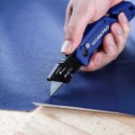 WORKPRO WP211008 Profesyonel Katlanır Çok Amaçlı Rötuş Maket Bıçağı + 10 Adet Yedek Bıçak - Görsel 7