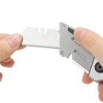 WORKPRO WP211012 Ağır Hizmet Alüminyum Gövde Katlanır Rötuş Maket Bıçağı + 10 Adet Yedek Bıçak - Görsel 6