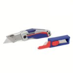 WORKPRO WP211012 Ağır Hizmet Alüminyum Gövde Katlanır Rötuş Maket Bıçağı + 10 Adet Yedek Bıçak - Görsel 9