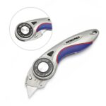 WORKPRO WP211013 Ağır Hizmet Alüminyum Gövde Açı Ayarlı Katlanır Rötuş Maket Bıçağı + 5 Adet Yedek Bıçak - Görsel 3