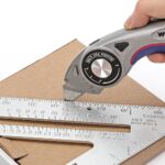 WORKPRO WP211013 Ağır Hizmet Alüminyum Gövde Açı Ayarlı Katlanır Rötuş Maket Bıçağı + 5 Adet Yedek Bıçak - Görsel 9