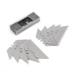 WORKPRO WP211014 Ağır Hizmet Paslanmaz Çelik/Ahşap Gövde Katlanır Rötuş Maket Bıçağı + 10 Adet Yedek Bıçak - Görsel 8