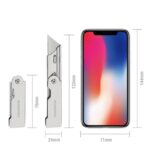 WORKPRO WP211016 Paslanmaz Çelik Gövde Katlanır Rötuş Maket Bıçağı - Görsel 5