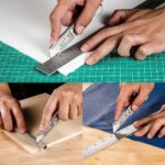 WORKPRO WP211016 Paslanmaz Çelik Gövde Katlanır Rötuş Maket Bıçağı - Görsel 6