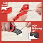 WORKPRO WP211018 Profesyonel Katlanır Çok Amaçlı Rötuş Maket Bıçağı + 10 Adet Yedek Bıçak - Görsel 4