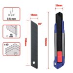 WORKPRO WP212022 18MM Ağır Hizmet Alüminyum Kasa Maket Bıçağı + 10 Adet Yedek Bıçak - Görsel 4