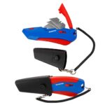 WORKPRO WP213010 Kemer Askı Kancalı Otomatik Geri Çekilebilir Mandallı Rötuş Maket Bıçağı + 3 Adet Yedek Bıçak - Görsel 2