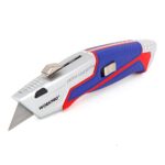 WORKPRO WP213012 Ağır Hizmet Alüminyum Gövde Geri Çekilebilir Rötuş Maket Bıçağı + 4 Adet Yedek Bıçak - Görsel 2