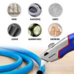 WORKPRO WP213012 Ağır Hizmet Alüminyum Gövde Geri Çekilebilir Rötuş Maket Bıçağı + 4 Adet Yedek Bıçak - Görsel 8