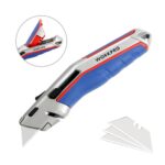 WORKPRO WP213015 Ağır Hizmet Alüminyum Gövde Otomatik Geri Çekilebilir Rötuş Maket Bıçağı + 5 Adet Yedek Bıçak - Görsel 2