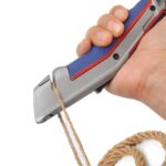 WORKPRO WP213015 Ağır Hizmet Alüminyum Gövde Otomatik Geri Çekilebilir Rötuş Maket Bıçağı + 5 Adet Yedek Bıçak - Görsel 8